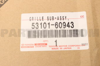 5310160943 GRILLE SUB-ASSY