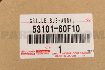 5310160F10 Toyota GRILLE SUB-ASSY