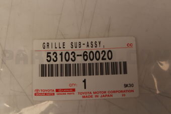 5310360020 Toyota GRILLE SUB-ASSY