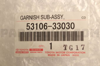 5310633030 GARNISH SUB-ASSY