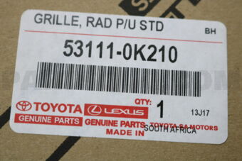 531110K210 GRILLE, RADIATOR