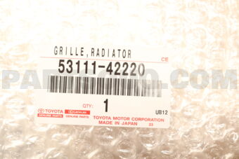 5311142220 Toyota GRILLE  RADIATOR