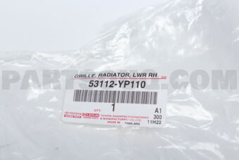 53112YP110 GRILLE, RADIATOR, LW