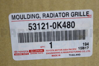 531210K480 MOULDING, RADIATOR GRILLE