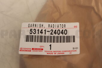5314124040 GARNISH, RADIATOR GRILLE