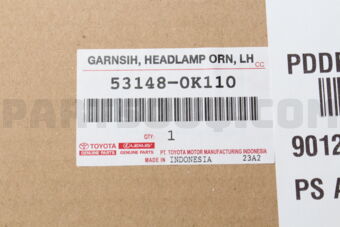 531480K110 GARNISH, HEADLAMP OR