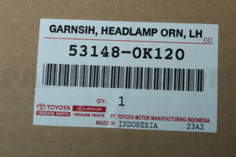 531480K120 Toyota GARNISH  HEADLAMP OR