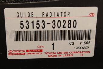 5315330280 Toyota GUIDE, RADIATOR