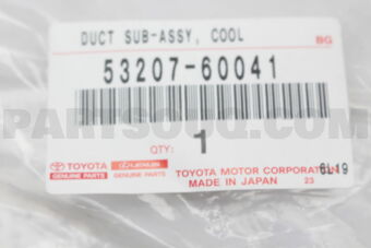 5320760041 DUCT SUB-ASSY, COOL AIR INTAKE