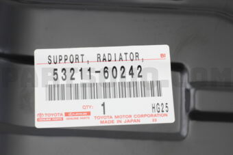 5321160242 SUPPORT, RADIATOR, RH