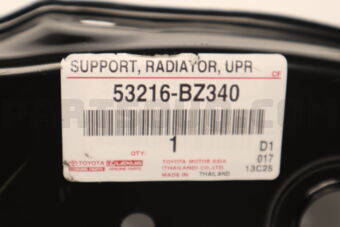 53216BZ340 Toyota SUPPORT, RADIATOR, U