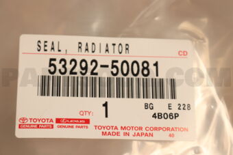 5329250081 SEAL, RADIATOR