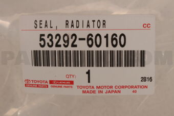 5329260160 SEAL  RADIATOR