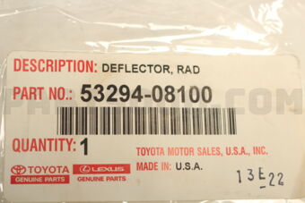 5329308080 Toyota DEFLECTOR  RADIATOR