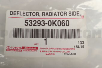 532930K060 DEFLECTOR, RADIATOR SIDE, RH