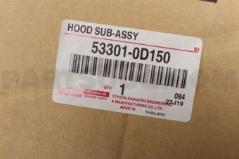 533010D150 HOOD SUB-ASSY