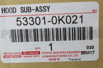 533010K021 HOOD SUB-ASSY