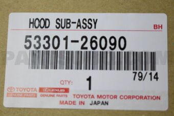 5330126090 HOOD SUB-ASSY