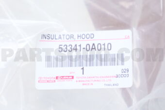 533410A010 INSULATOR, HOOD