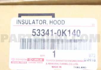 533410K140 INSULATOR, HOOD