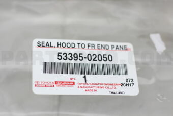 5339502050 SEAL, HOOD TO FRONT END PANEL