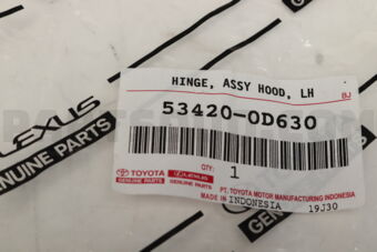534200D630 HINGE ASSY, HOOD, LH