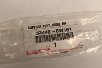 534400W161 Toyota SUPPORT, HOOD, RH