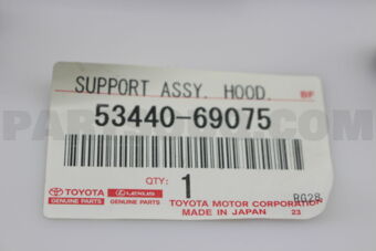 5344069075 SUPPORT ASSY, HOOD, RH