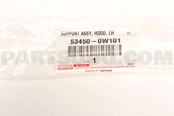 534500W101 Toyota SUPPORT ASSY, HOOD, LH
