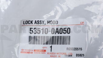 535100A050 Toyota LOCK ASSY, HOOD
