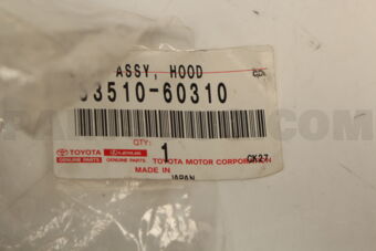 5351060310 Toyota LOCK ASSY, HOOD