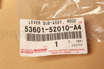 5360152010A4 Toyota LEVER SUB-ASSY, HOOD LOCK CONTROL