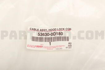 536300D180 CABLE ASSY, HOOD LOCK CONTROL