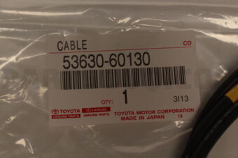 5363060130 Toyota CABLE ASSY, HOOD LOCK CONTROL
