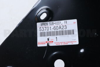 5370160A23 Toyota APRON SUB-ASSY, FRONT FENDER, RH
