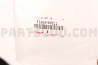 5380560030 SEAL, FRONT FENDER MAIN, RH