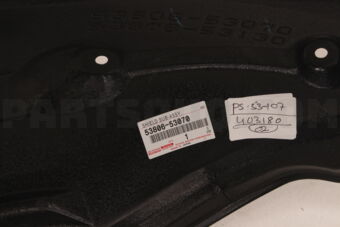5380653070 LINER, FRONT FENDER, LH