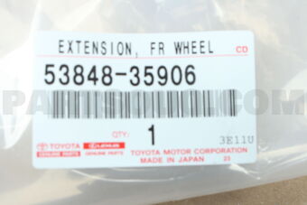 5384835906 MOULDING SUB-ASSY, FRONT FENDER, LH