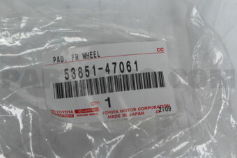 5385147061 PAD, FR WHEEL