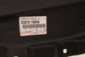 5387678020 LINER  FR FENDER  LH