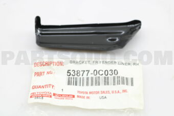 538770C030 BRACKET, FRONT FENDER LINER, RH