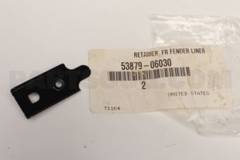 5387906030 Toyota RETAINER, FRONT FENDER LINER