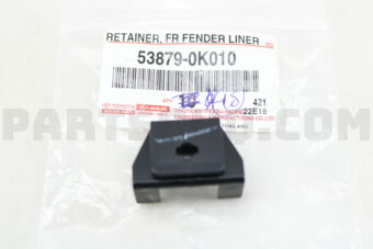 538790K010 RETAINER, FRONT FENDER LINER