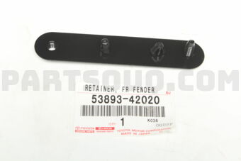 5389342020 RETAINER, FRONT FENDER SPLASH SHIE