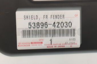 5389642030 SHIELD, FRONT FENDER SPLASH, FRONT LH