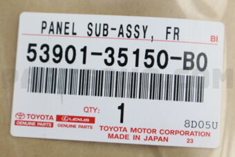 5390135150B0 PANEL, FRONT VALANCE