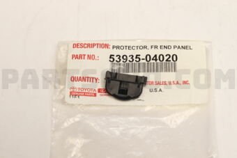 5393504020 RETAINER, FRONT BUMPER FILLER, NO.