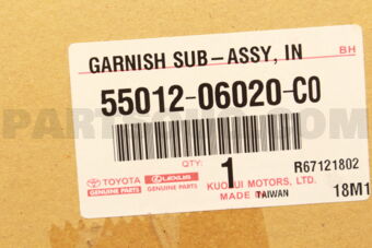5501206020C0 GARNISH SUB-ASSY, INSTRUMENT PANEL, NO.2