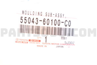 5504360100C0 Toyota MOULDING SUB-ASSY