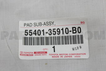 5540135910B0 PAD SUB-ASSY, INSTRUMENT PANEL S